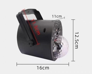 Đầy Màu sắc xoay màu đèn KTV điều khiển bằng giọng nói đèn nhấp nháy môi trường xung quanh đèn thanh Disco đèn pin - Product Image 1