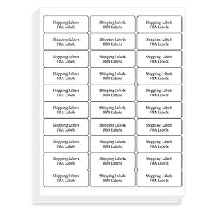 Étiquettes d'adresse autocollantes blanches A4 découpées, sans bois, vierges, pour l'expédition FBA, étiquettes d'emballage demi-feuille - Product Image 1