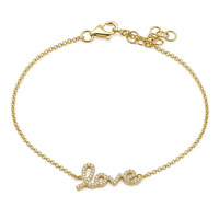 Bracelet d'amour Gemnel Jewelry, bracelet avec pendentif en or, bracelet en argent 925, bracelet à breloques pour femmes
