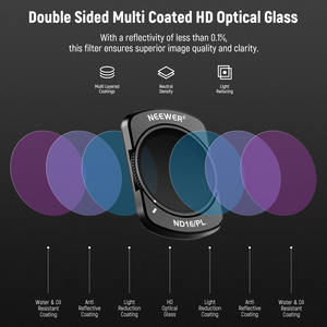 NEEWER 3-pack UV CPL ND16/<span class=keywords><strong>PL</strong></span> ND32/<span class=keywords><strong>PL</strong></span> ND64/<span class=keywords><strong>PL</strong></span> juego de filtros magnéticos para OSMO Pocket 3 accesorios de cámara polarizadora - Product Image 2