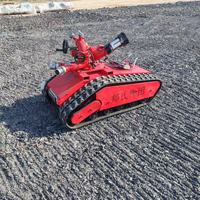 Robot mobile tout-terrain de lutte contre les incendies, moniteur d'incendie télécommandé, équipement de sauvetage incendie, matériau Q235, utilisation facile