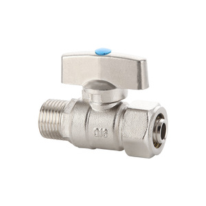 Válvula de bola McGee de cobre, aluminio y plástico para tuberías de agua de 1216, 1620, 4 y 6 puntos, con bola de bronce y varilla de cobre para sistemas solares - Product Image 5