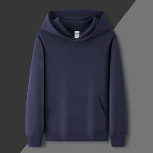 Cotton Brushed Fleece Hoodie Thickening Anti Shrink Long Sleeve Round Neck Autumn Winter Workwear Company Uniforms M - Product Image 4
