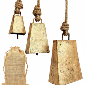 Campanas de vaca para decoración al aire libre/campanas étnicas de vaca/campanas de vaca para colgar en la pared campanas de vaca indias campanas de vaca artículo de regalo - Product Image 1