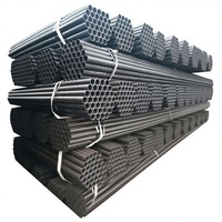 أنبوب فولاذ كربوني أسود مقاس 1 بوصة ASTM A53 Gr.B، بقطر خارجي 33.4 مم، ملحوم بتقنية ERW، لمشاريع أنابيب النفط والبناء، قابل للحام والقطع
