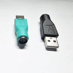 <b>Usb</b> To Ps2 Adapter Round To Square Connector Universal Mouse <b>Keyboard</b> Converter Computer Interface Converter - Product Image 1