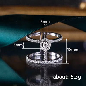 Anello dal Design a Forma di Barra, Stile Semplice, Anello da Dito per Donne - Product Image 4