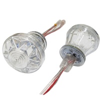 Nouveauté : Cabochon LED Funfair 60mm 9 LED, automatique, AC24V, IP66, éclairage à points pixel, E14 RGB, éclairage pour parc d'attractions