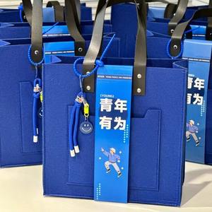 Sac fourre-tout en feutre personnalisé avec logo, écologique, décontracté, grande capacité, sac à main en feutre pour femmes, sac de rangement en feutre de laine - Product Image 4