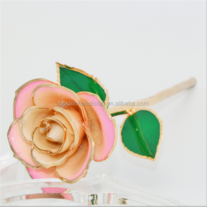 Rosa Natural Chapada en Oro de 24k, Suministro Directo de Fábrica, Regalo Creativo para el Día de San Valentín, Incluye Caja de Regalo y Soporte - Product Image 4