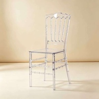 Chaises en résine transparente, chaises en acrylique transparent, meubles en cristal transparent, chaises en acrylique pour mariage en gros