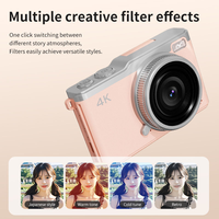 Approvisionnement direct d'usine, logo OEM personnalisé, écran 2,8 pouces, mise au point automatique, enregistrement vidéo 48MP 4K, appareil photo numérique 4K bon marché en gros