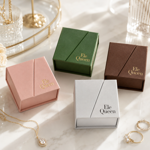 Wholesale Custom Logo Jewelry <b>Box</b> Luxury Packaging Paper <b>Box</b> Case Ring Necklace Bracelet Retail Display <b>Gift</b> <b>Box</b> Weeding Favor - Product Image 1