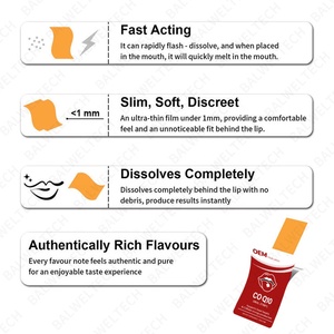 Tiras Orales de Coenzima Q10 de Marca Privada OEM, Ubiquinol Antioxidante, Apoyo Inmunológico y Cardíaco, Película Delgada de Disolución Rápida - Product Image 3