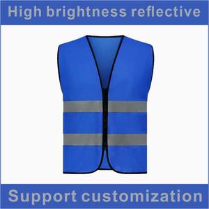 เสื้อกั๊ก PE สะท้อนแสงสำหรับงานก่อสร้างชั้น2ชุดป้องกันการมองเห็นได้สูง - Product Image 2