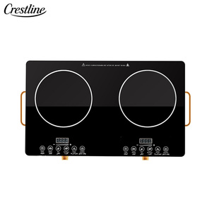 Kitchen Induction Cooktops Two Burners Infrared Ceramic <b>Stove</b> Touch Control Infrared Cooker Infrared Cooker Double Bu - Product Image 1