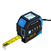 Professionnel 3 en 1 Laser ruban à mesurer intelligent ruban à mesurer Laser numérique ruban à mesurer Distance mètre Bule 5M règle 80M mesure Laser