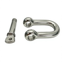 Manille de type D JIS en acier inoxydable 316, matériel marin, 4mm-28mm, toutes tailles, pour bateaux et yachts, directement de l'usine, OEM ODM