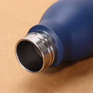 Sports Water Bottle 304 Stainless Steel Vacuum Insulated Portable Direct Drinking Large Capacity Screw Cap Black White Blue - Product Image 2