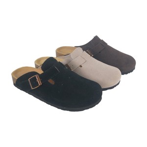 <span class=keywords><strong>Mules</strong></span> et Sabots pour <span class=keywords><strong>Femme</strong></span> en Daim Tout Cuir de Vachette, Pointures US 4-10, Semelle en Liège Confortable, Boucle, Haute Qualité Vente Usine - Product Image 4