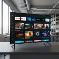 Televisor LED Inteligente Android HD de 32 Pulgadas con Aplicaciones Integradas y Pantalla Ancha para Entretenimiento en el Hogar