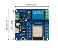 Modul Relai Saluran Tunggal DC5-60V dengan Modul Papan Pengembangan WIFI Bluetooth ESP32-C6 Terintegrasi dan Antarmuka Tipe-C