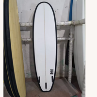 Planches de surf unisexes en placage de bambou de haute qualité avec logo personnalisable matériau en bois époxy en fibre de verre accessoire d'aileron de sports nautiques