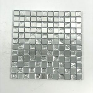 Mẫu miễn phí 300x300mm vuông thủy tinh Gạch Mosaic Thủy Tinh cho nhà bếp <span class=keywords><strong>backsplash</strong></span> trang trí nội thất - Product Image 2