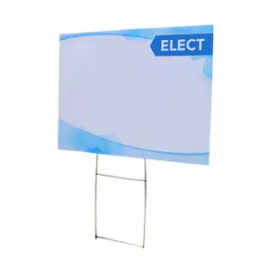 Colorful board yard signs 18x24 with h-stakes acrylic name boards custom made