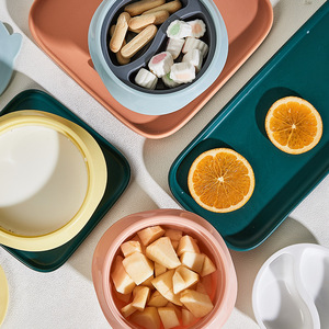 Bol pour aliments pour bébés avec base à ventouse, matériau PP sans BPA, jaune, grand format en forme de gourde, pour les repas des tout-petits de 1 à 2 ans - Product Image 2