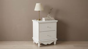 Minimalist White Kids Nightstand Wooden <b>Bedside</b> Table for Children Dormitory and Nursery Room Furniture - Product Image 6