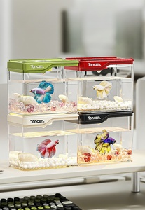 Petit aquarium de bureau, boîte de rangement pour salon - Utilisation domestique multifonctionnelle, paysage - Product Image 2