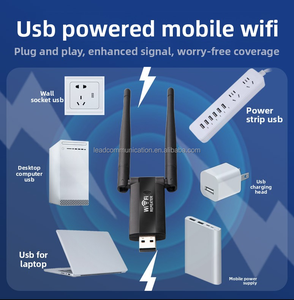 Extensor de enrutador de red inalámbrico 802.11N/B/G 2 * amplificador de señal de antena amplificador y repetidor <span class=keywords><strong>Wifi</strong></span> - Product Image 4