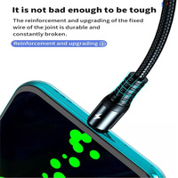 Kabel USB Pengisian Daya Super Cepat 3 In 1 5A Kabel USB Tipe C Mikro 8 Pin