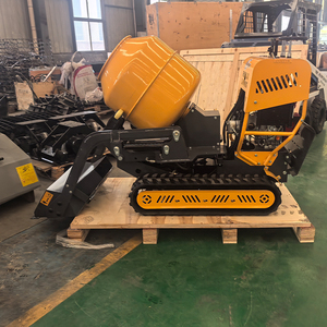 Mini Dumper Cingolato Portatile, <span class=keywords><strong>Betoniera</strong></span> Autocaricante Mobile, Caricatore con Benna Ribaltabile, Alimentato a <span class=keywords><strong>Motore</strong></span>, Alta Efficienza, 3 km/h - Product Image 4