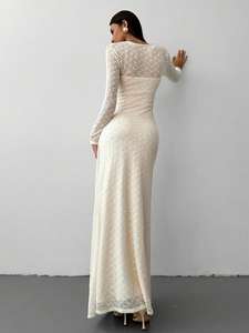 Vestido de Noche Largo Vintage Ecológico para Mujer, para Graduación - Product Image 2