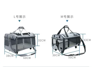 Transportadora de Mascotas Portátil, Aprobada por Aerolíneas, para Perros y Gatos, Bolsa de Viaje Suave para Cachorros, Ideal para Senderismo y Animales Pequeños - Product Image 4