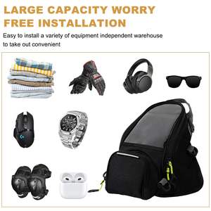 Sacoche de réservoir de moto magnétique avec pochette étanche pour téléphone à écran tactile en tissu Oxford - Product Image 4