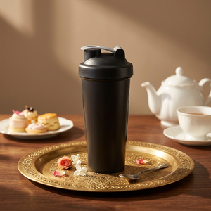 Custom Logo Adults 400ml 600ml Plastic <b>Protein</b> Shake Bottle for Workout Sports Direct Drinking Eco-Friendly Dishwasher Safe Lid - Product Image 6