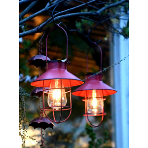 โคมไฟแขวนเหล็กดัดสไตล์วินเทจ กันน้ำ สีขัดมือ ดีไซน์สร้างสรรค์ สำหรับใช้ภายนอกบ้าน สวน วิลล่า - Product Image 4
