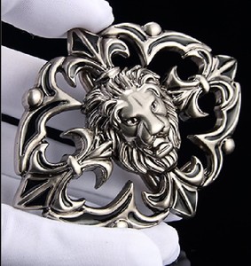 Hebilla <span class=keywords><strong>de</strong></span> Placa <span class=keywords><strong>de</strong></span> Identificación Occidental <span class=keywords><strong>de</strong></span> Aleación <span class=keywords><strong>de</strong></span> Zinc con Cabeza <span class=keywords><strong>de</strong></span> León Cruzada <span class=keywords><strong>de</strong></span> 3.8 cm <span class=keywords><strong>de</strong></span> Ancho, Cinturón <span class=keywords><strong>de</strong></span> Cuero Genuino Italiano <span class=keywords><strong>de</strong></span> Primera Capa Resistente - Product Image 2