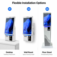 Kiosco de Autoservicio con Pantalla Táctil de 21.5 Pulgadas, Impresora de Recibos, Pago NFC, Solución de Pedidos Integral OEM, CE FCC CB CCC ISO9001