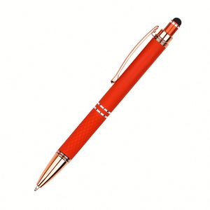 Bolígrafos Metálicos Promocionales Baratos al por Mayor, Negros y Blancos, Delgados, con Logotipo Personalizado, Escritura Suave, Portátiles - Product Image 1