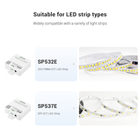 Contrôleur LED IoT SP537E SPI CCT avec application, commande vocale Alexa Google Home Xiaoai Xiaodu, synchronisation musicale, port de sortie filaire, garantie 3 ans