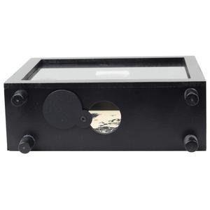 ZYX valise noire Style carte du monde fonds de voyage boîte de banque d'épargne d'argent, tirelire en bois noir - Product Image 3