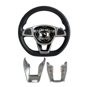 Dash Frame For Mercedes-Benz Silver Polished Finish With Glue Tape Or Screws Installation - Product Image 2