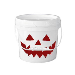 Vente en gros de 0.5 à 5 <span class=keywords><strong>litres</strong></span> de jerrycan rond en plastique couleurs personnalisables dans des seaux à bonbons d'Halloween en plastique transparent de qualité <span class=keywords><strong>alimentaire</strong></span> - Product Image 5