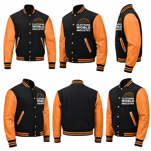 Premium quality customized varsity jackets breathable leathers sleeves 100%wool varsity jackets for men - Product Image 5