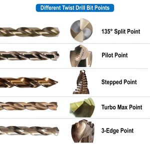 DIN3126 E6.3 <span class=keywords><strong>1</strong></span>/<span class=keywords><strong>4</strong></span> "Hex Shank HSS Stub Mũi Khoan Xoắn Ốc Cho Kim Loại - Product Image 2