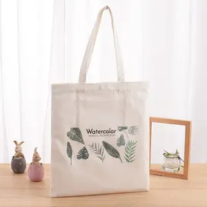 Bolsa de compras plegable de tela orgánica, bolso de compras plegable con cremallera de gimnasio crudo, cordón de algodón, regalo reciclable, con impresión de pantalla BOYU BY1194